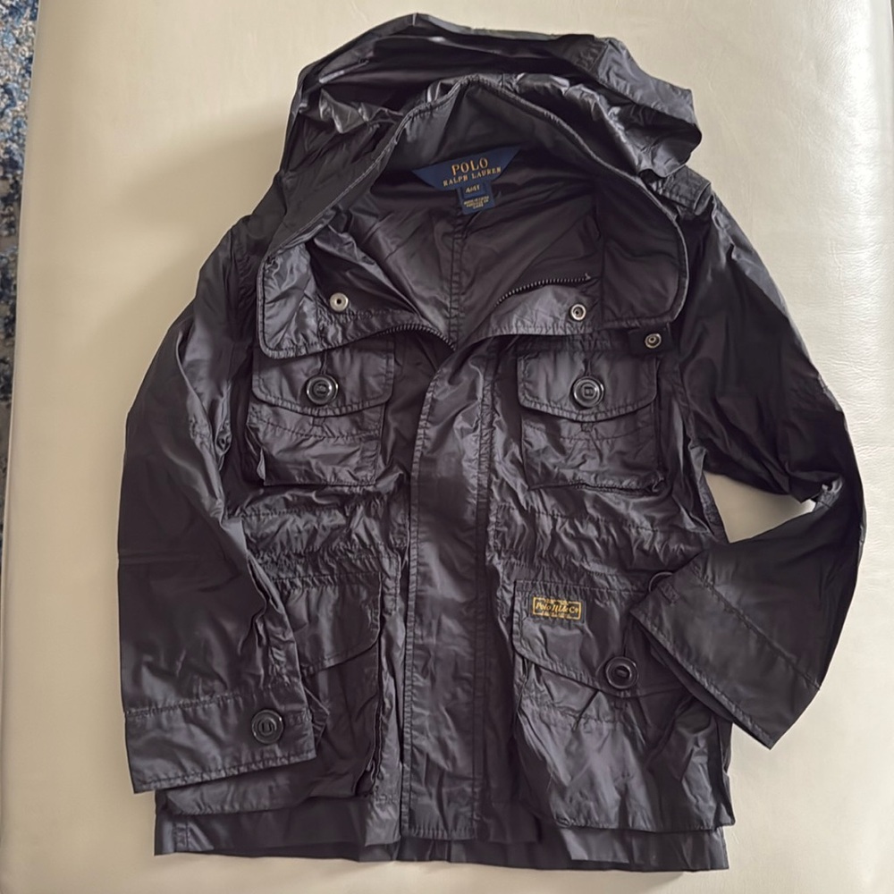 Polo Black Raincoat Size 4T